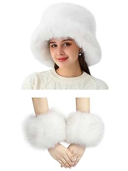 rosemuse charm fur bucket hat ホワイト fluffy cap – BUNNY APARTMENT